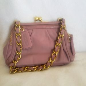 Coach Lavender Pearl Kisslock Handbag